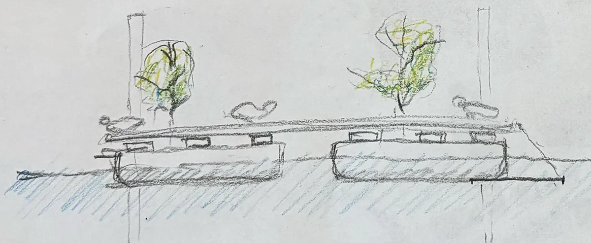 sketch of platform