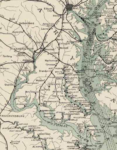 map of steamboat traffic