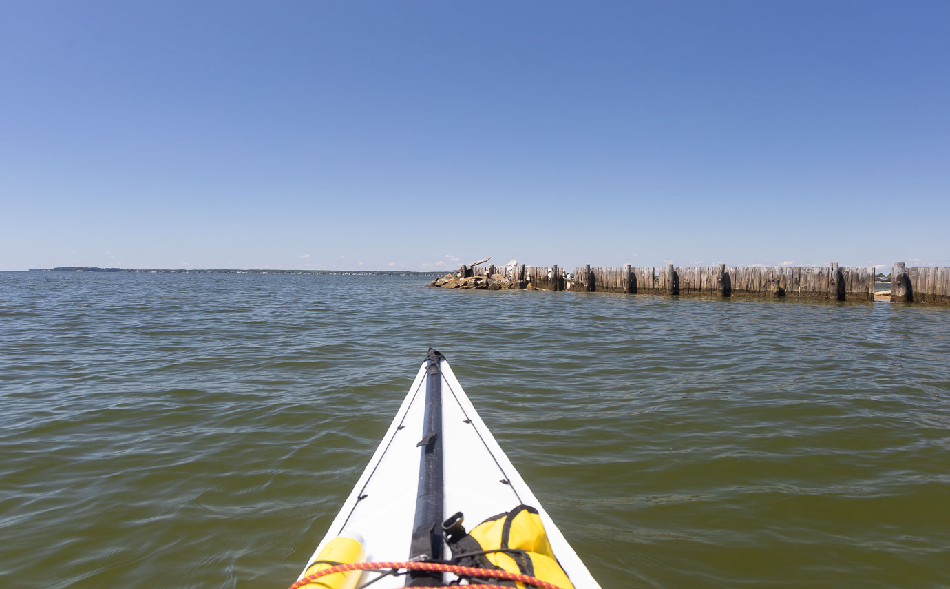 photo of island from a kayak