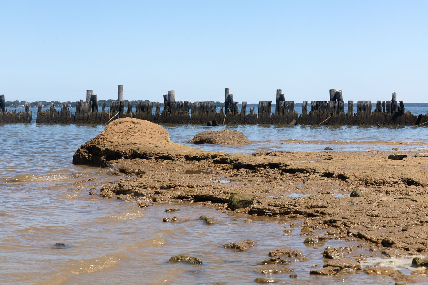 photo of eroding island