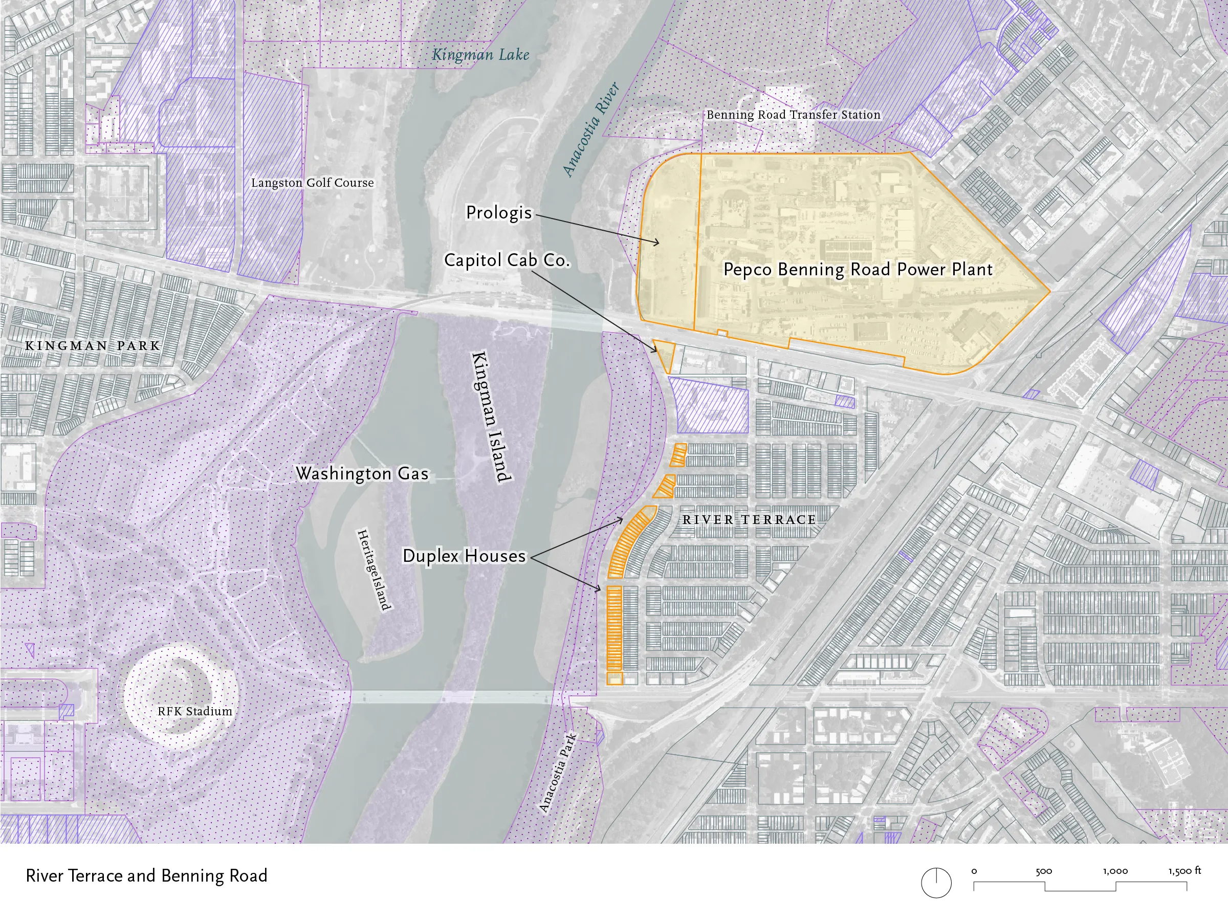 Map of Benning Road area