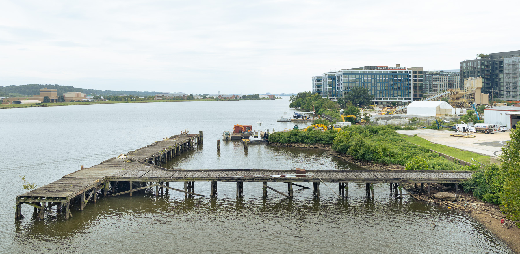 wharf and helipad